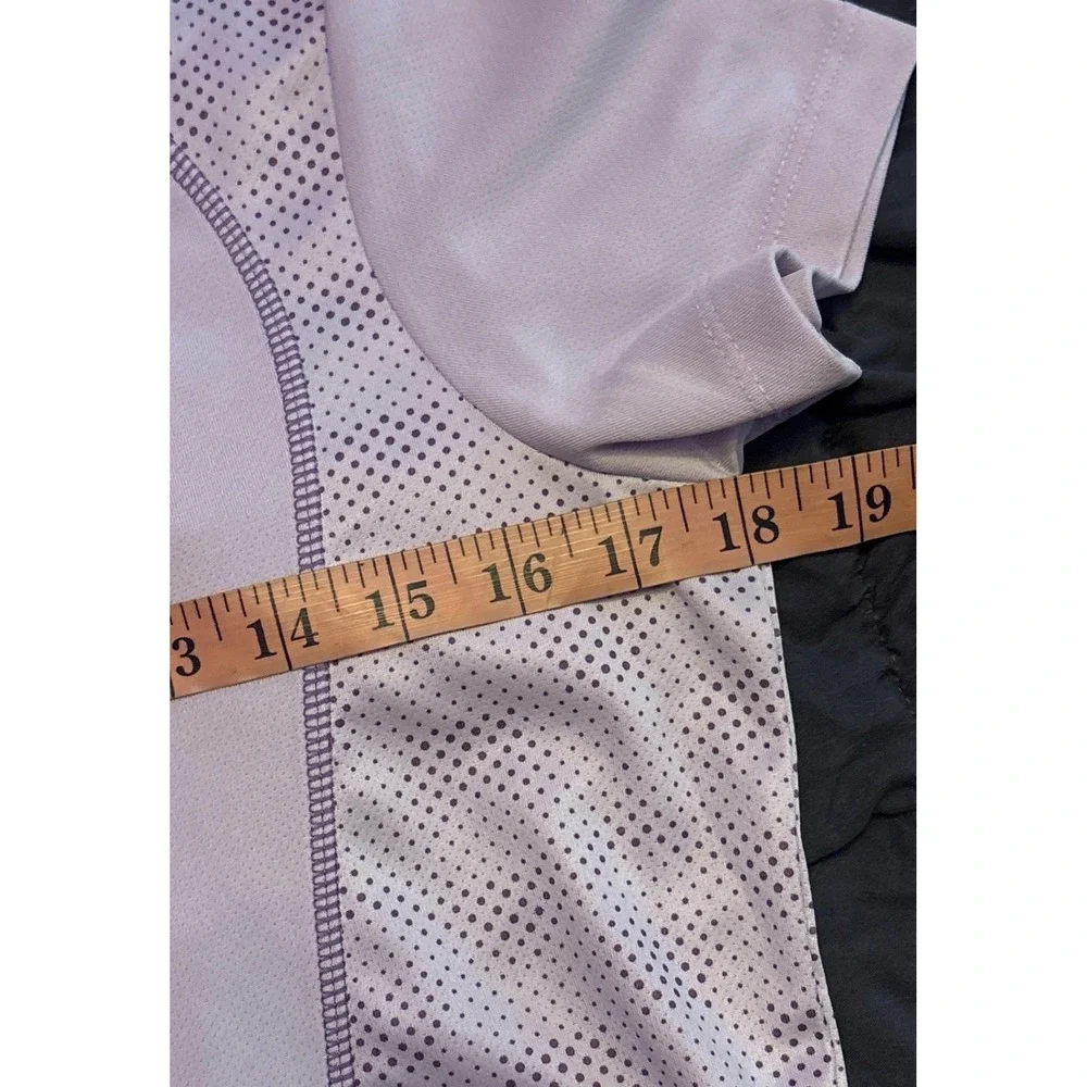 Nike Women's Lavender Performance Mesh Panel Athletic Shirt, Size Medium